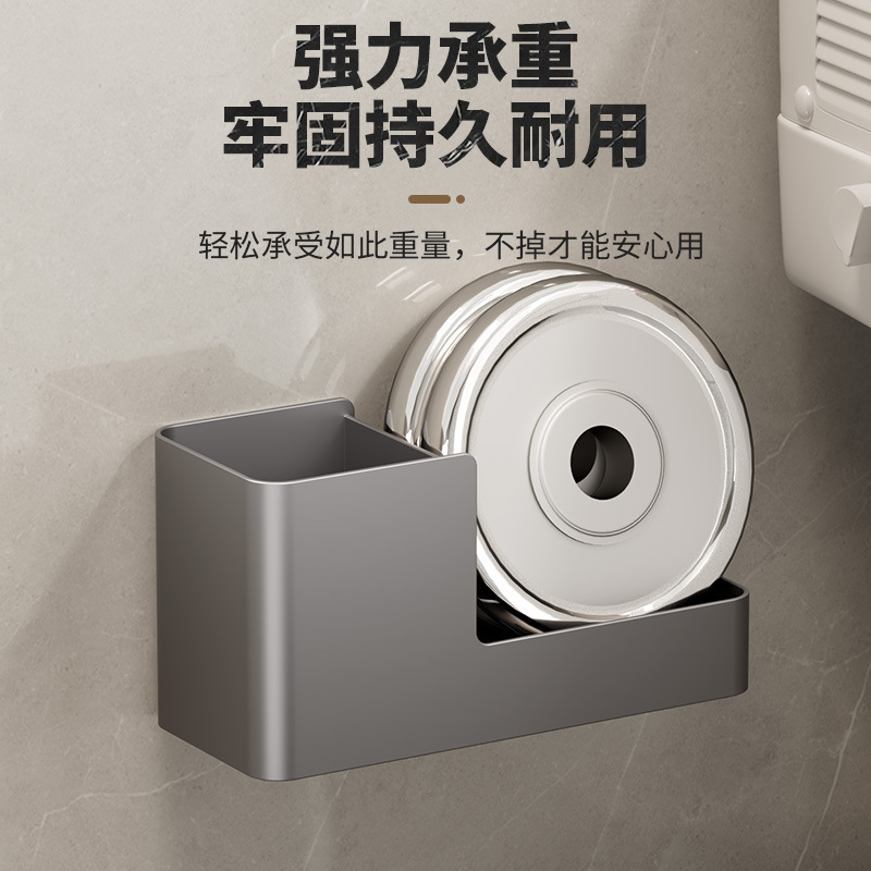 トイレブラシ壁掛けパンチフリーラック家庭用死角なしトイレブラシトイレ浴室トイレ|undefined