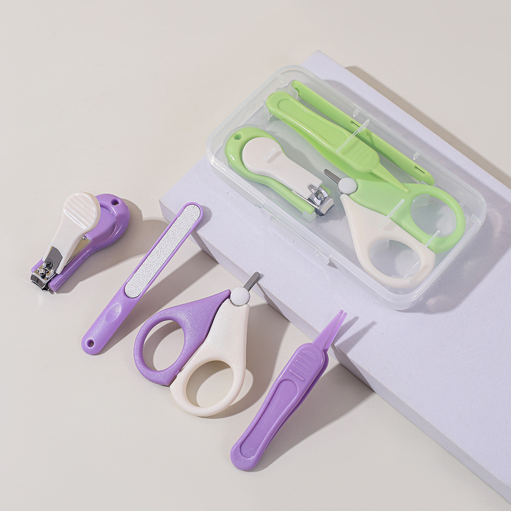 Set de Cortaúñas de Cuidado para Bebé Set de 4 Piezas de Plástico y Acero Inoxidable para Recién Nacidos image 3