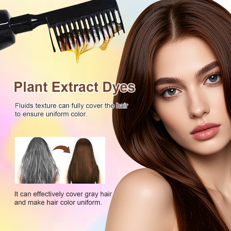 Cartoon bubble color mokeru hair dye cream, plant color hair dye, clear water, one color black can cover white hair with multiple colors 2
