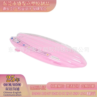 定制跨境PVC充气滑板冲浪板粉色鲨鱼儿童海边泳池沙滩冲浪玩水