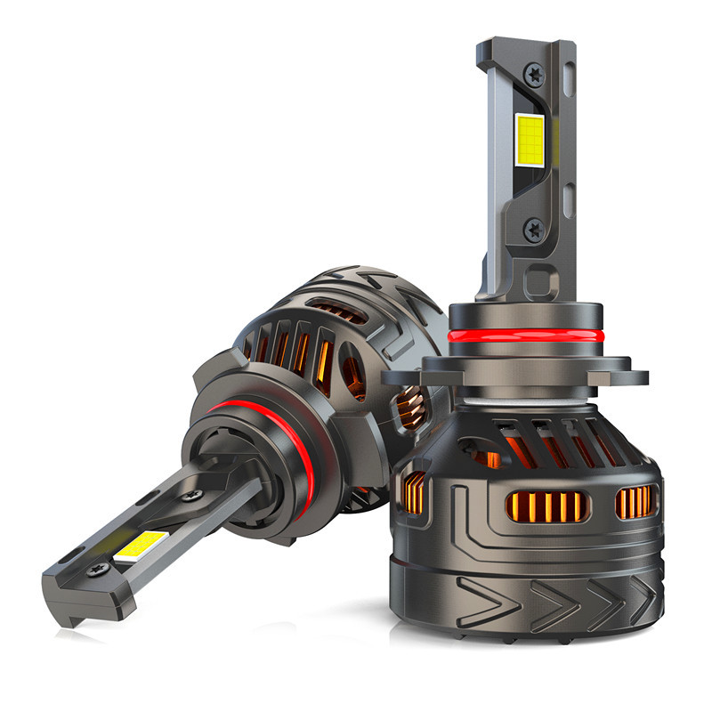 Explosión de alta potencia 300W automóvil LED tres tubos de cobre resaltado V32   H4, H7, H11, 9005