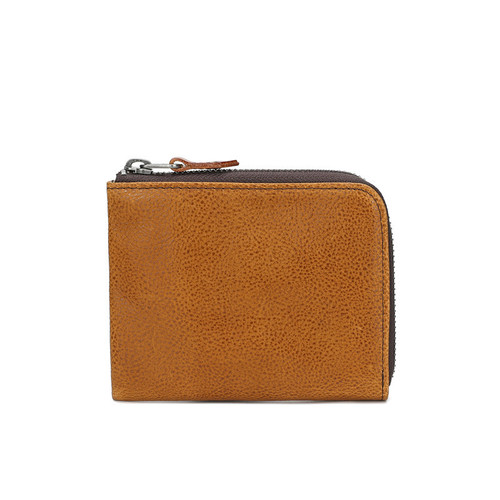 Men's vegetable tanned genuine leather wallet short zipper driver's license card holder first layer cowhide simple wallet multi-card slot wallet
