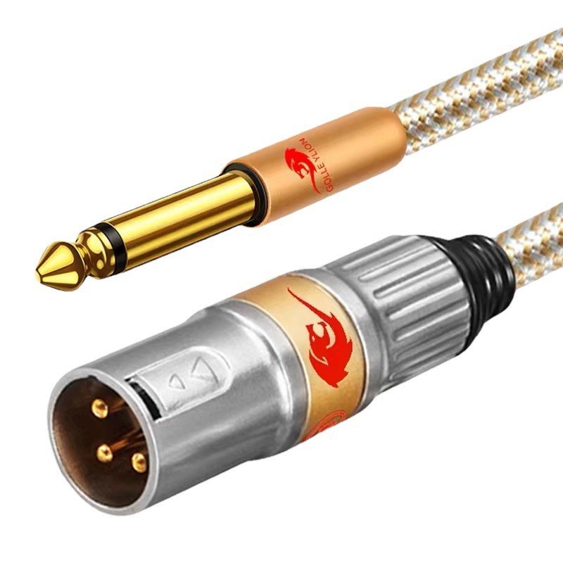 GOLLE YLION/戈利狮 GLS126调音台话放线6.5大两芯转卡侬公音频线