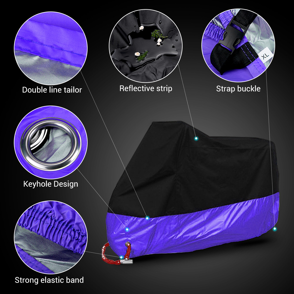 Ropa de protección solar transfronteriza cubierta de motocicleta gruesa cuatro estaciones universal multicolor vehículo eléctrico a prueba de lluvia y polvo ropa de motocicleta image 16