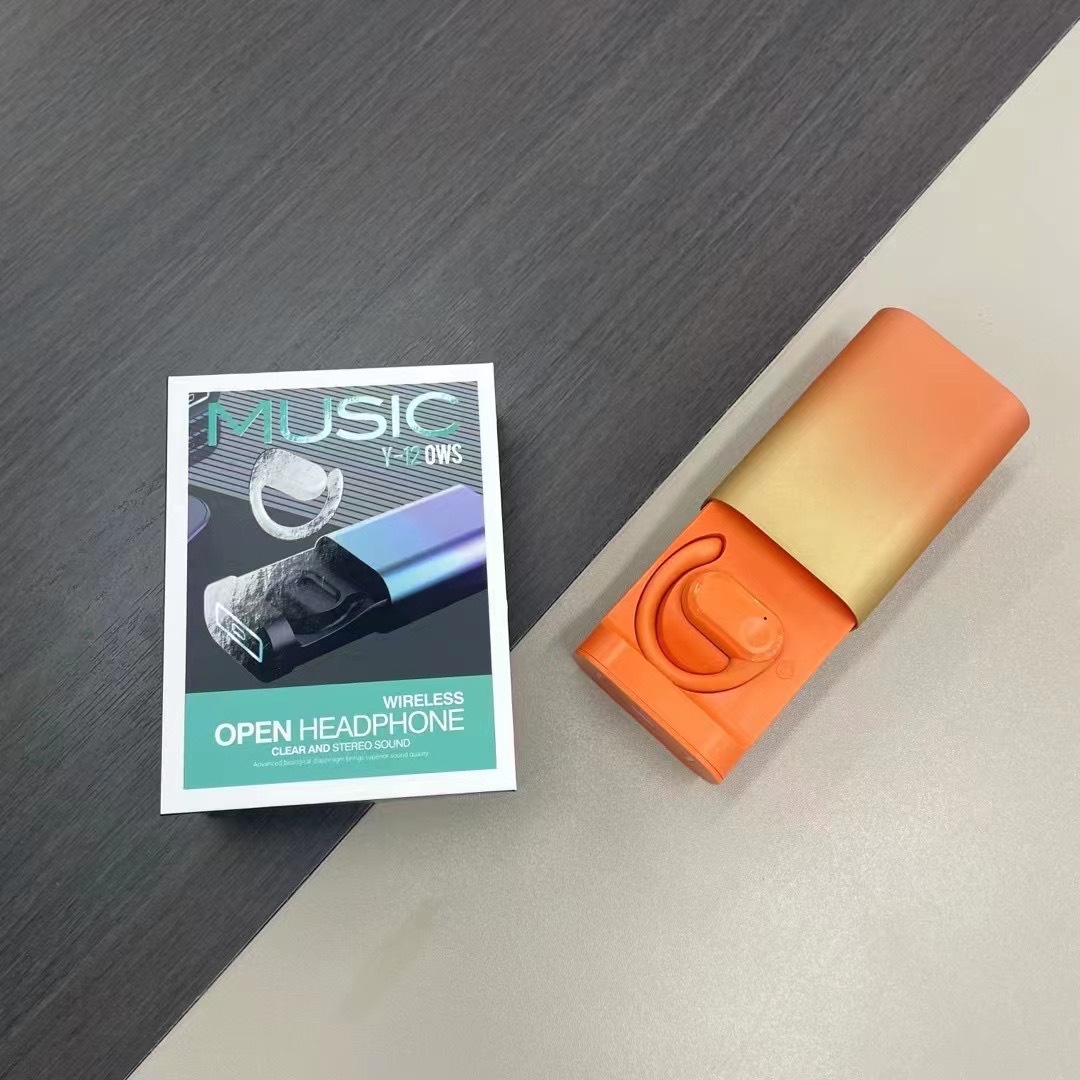 2024 New Y12 Earbone Conductive Drawer style High Battery Long Range Bluetooth Earphones_voghion.com