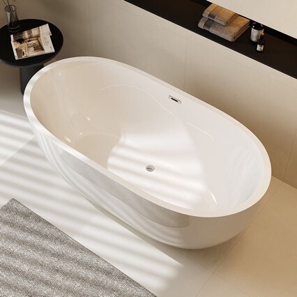 Large Acrylic Freestanding Insulated Bathtub for Home Use in Small Apartments, Seamless One-Piece Design for Adults, Suitable for Homestays and Hotels, High-End Large Acrylic Freestanding Insulated Bathtub for Home Use in Small Apartments, Seamless One-Piece Design for Adults, Suitable for Homestays and Hotels, High-End
