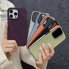 适用iPhone15PROMAX手机壳小羊皮苹果14Pro软硅胶磨砂全包保护套