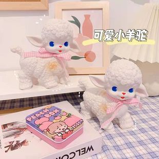 ins style Japanese retro Showa lamb desktop ornaments for girlfriends birthday gifts home decoration shooting props