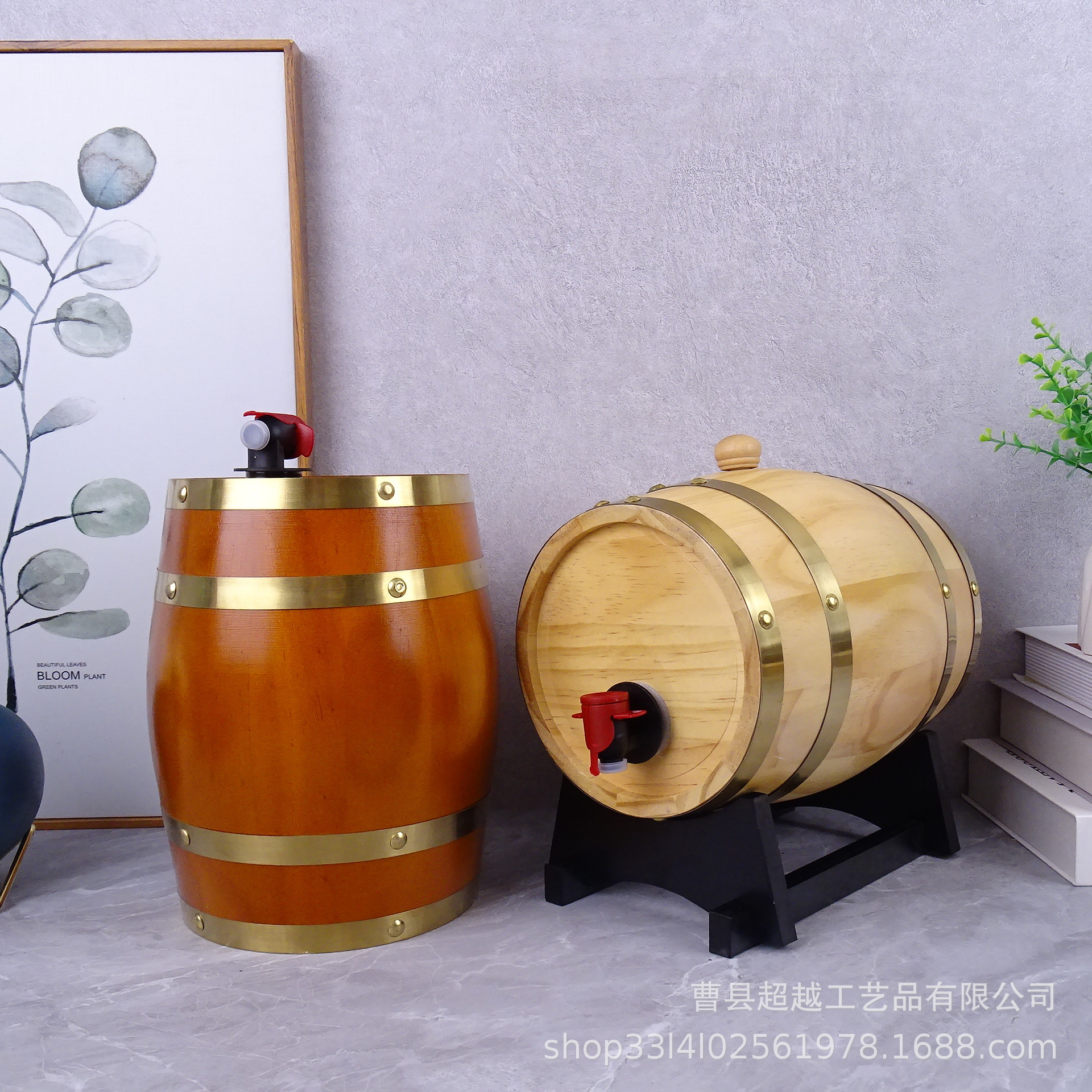 现货多规格木质酒桶啤酒橡木桶创意红酒存储桶实木红酒桶橡木酒桶