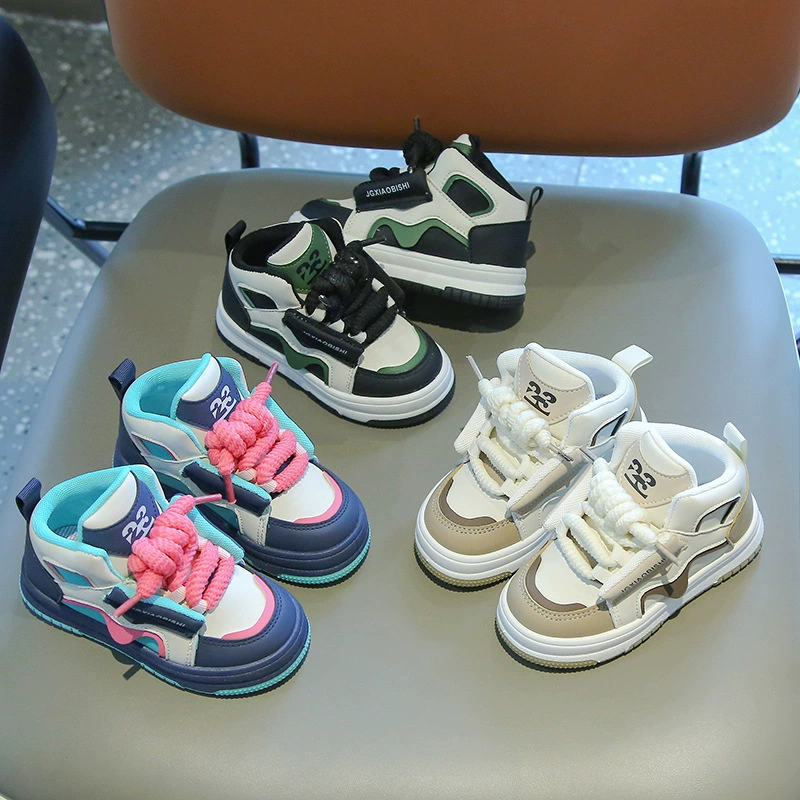 Детская спортивная обувь, весна-осень 2024, повседневные кроссовки для мальчиков, высокие туфли для девочек, туфли для дофамина, детская обувь для папы