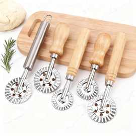 厂家批发不锈钢切饼器橡木介饼轮饼轮披萨刀滚轮刀饼干模具现货