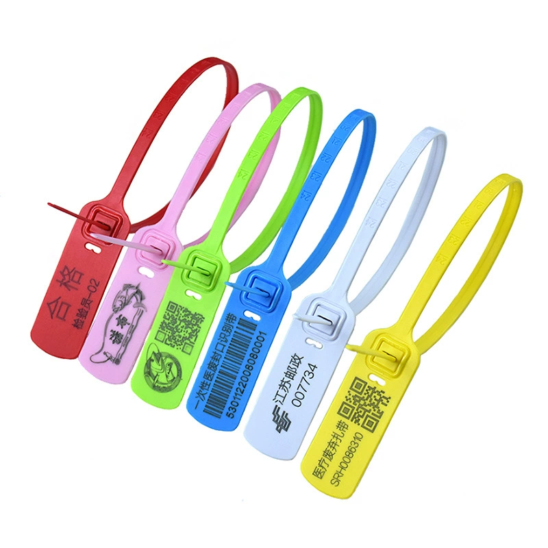 Одноразовая этикетка для запечатывания пластиковая уплотнительная лента Противоугонная Пряжка медицинские отходы вывеска этикетка бирка лента 40 см