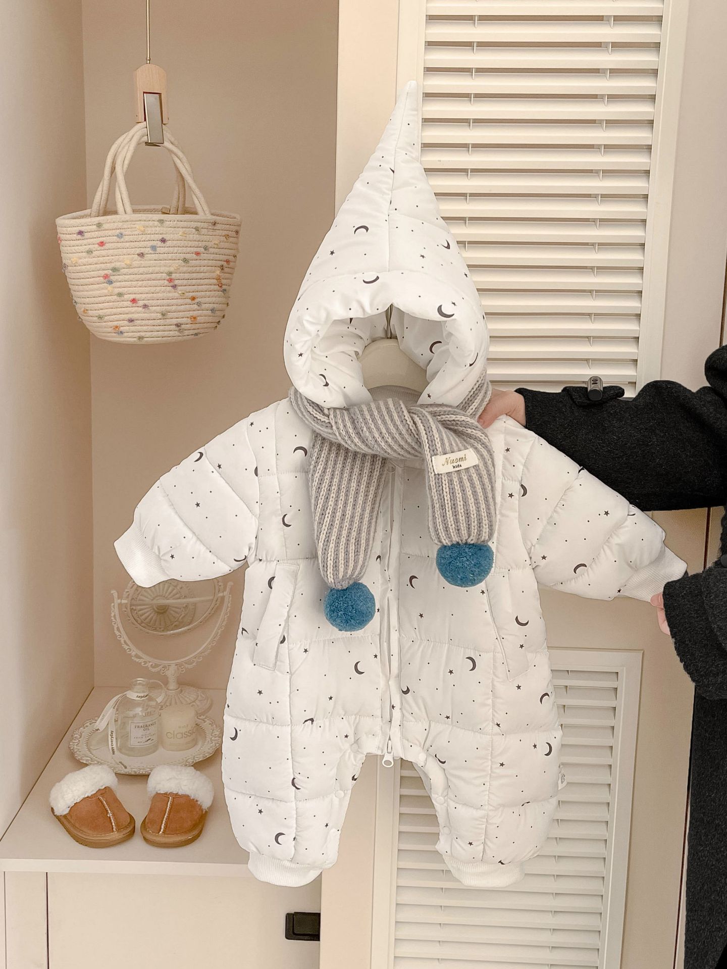 Ropa de invierno de algodón intercalado, camiseta de algodón gruesa y cálida, ropa de invierno para bebés, ropa de trepa