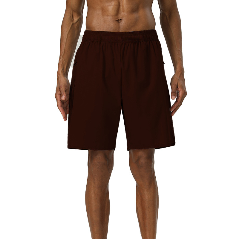 Pantalones cortos de entrenamiento de secado rápido, pantalones deportivos casuales elásticos para hombre, pantalones cortos transpirables de secado rápido para maratón para hombre