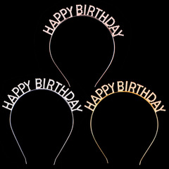 Internet celebrity happy birthday happy birthday headband European and American birthday party party decorative letter headband