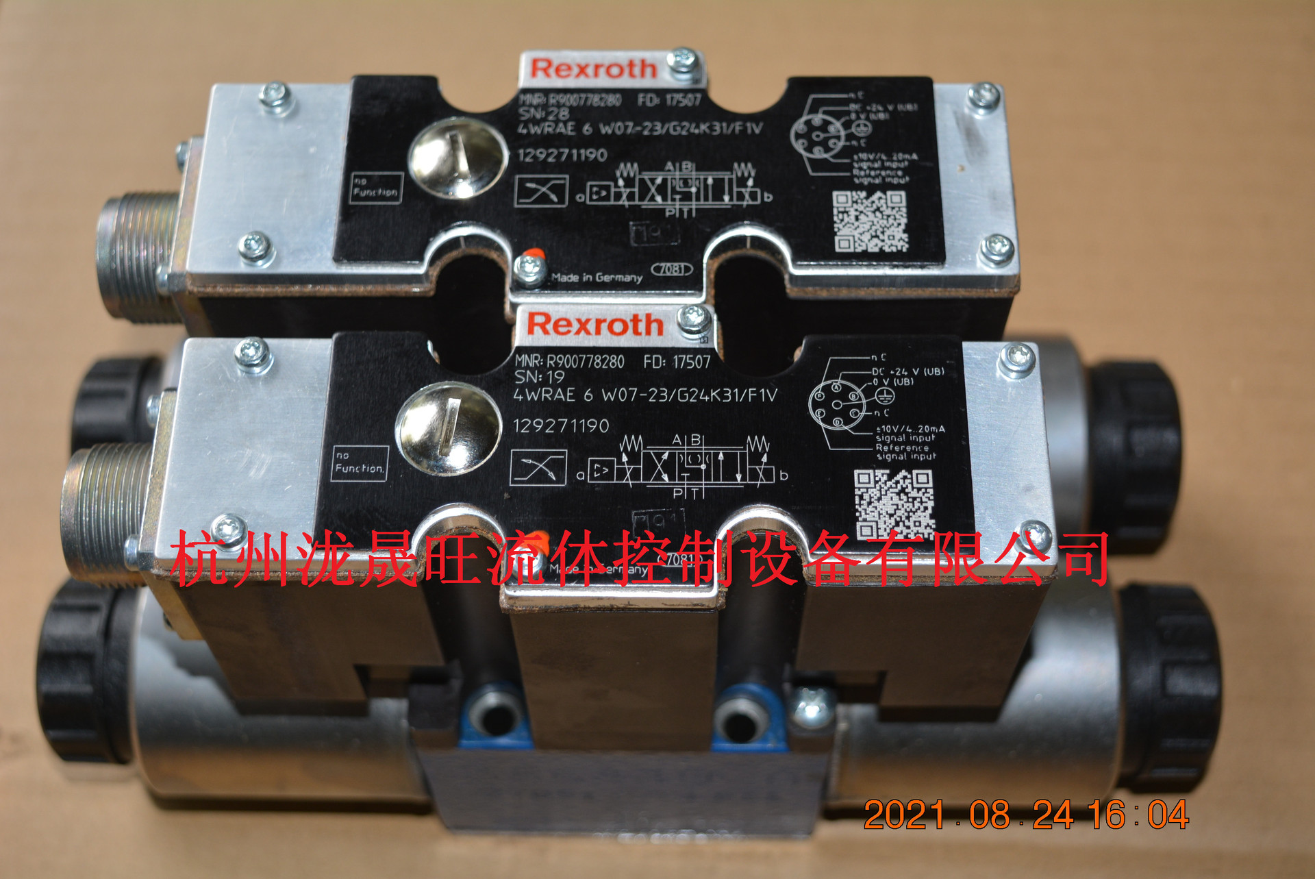 特价供应REXROTH(力士乐)比例换向阀4WRAE6W07-2XG24K31F1V