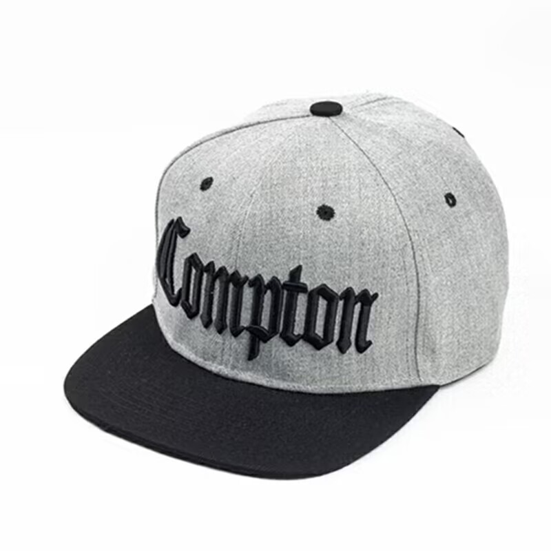 Modische Hip-Hop-Mütze für Damen und Herren, verstellbar, Compton, lässig, flache Kappe, Snapback_voghion.com