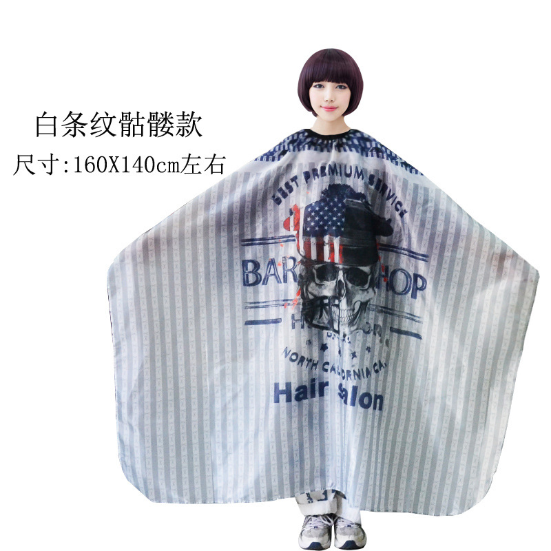 Tiktok Net rojo vintage cabeza de aceite profesional de peluquería y peluquería tela corte de pelo antiadherente más tamaño adulto peluquería babero