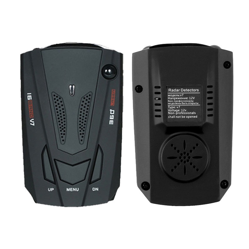 New cross-border V7 electronic dog mobile radar speed detector, car-mounted radar speed detector in Chinese, English, Russian, and Thai