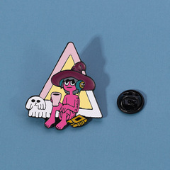 Alibaba.com Hot Sale The Midnight Gospel Pin Character Dog Triangle Pin Accessory