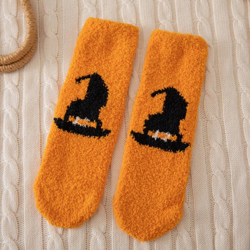 Calcetines de Piso para Mujer de Terciopelo de Poliéster Antideslizante y Térmico para Invierno image 9