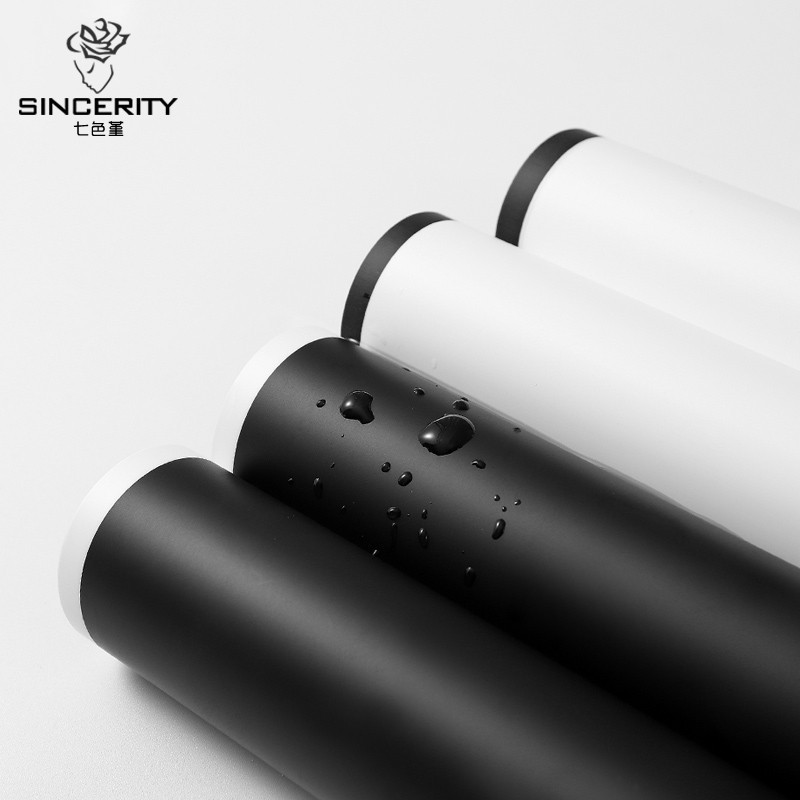 Papel de embalaje de ramo coreano blanco y negro Noble borde película mate engrosada película impermeable material de embalaje papel de embalaje de flores image 4