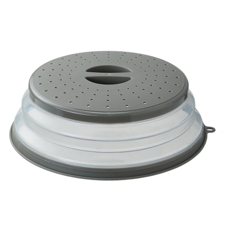 Cubierta plegable con gancho cubierta de calefacción del horno de microondas cubierta de silicona multifuncional plegable cubierta de mantenimiento fresco cubierta de calefacción a prueba de salpicaduras a prueba de aceite