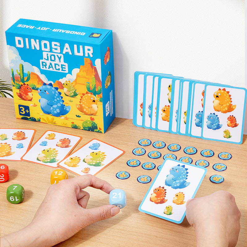 Juego de diversión de dinosaurios para niños transfronterizos Juego de mesa de batalla interactivo entre padres e hijos Educación temprana Entrenamiento de reacción Juguetes educativos image 3