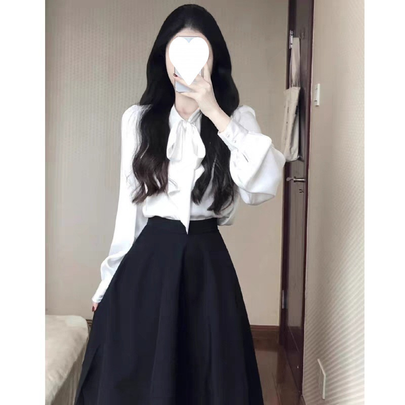 职业都市风面试套装裙春秋教资教师体制内穿搭蓝色飞飞袖上班工作