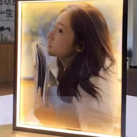 Aluminum Alloy Square Led Light Strip Picture Frame Modern Illuminated Photo Frame Outer Frame Poster Advertising Frame Photo Mounting Frame
