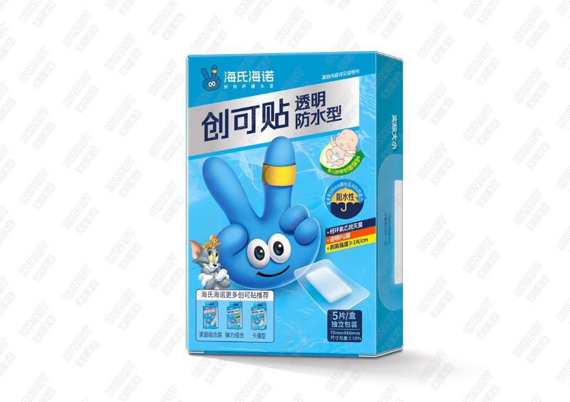 海氏海诺医用卡通防水创口贴大号弹力透气超大型一次性创可贴正品|undefined
