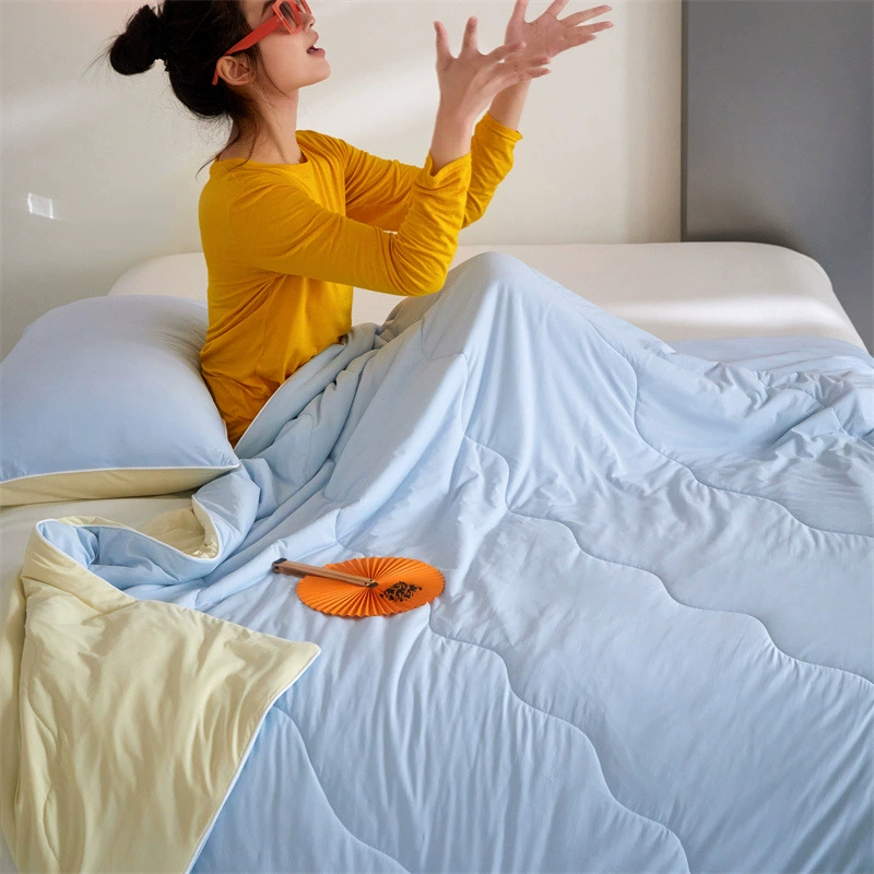 Прохладное летнее охлаждающее одеяло класса А, одеяло с кондиционером, летнее одеяло из ледяного шелка, тонкое одеяло, одинарное и двойное летнее дышащее одеяло, которое можно стирать в машине