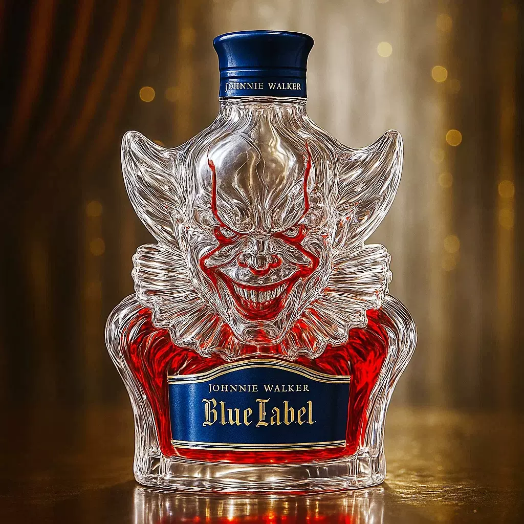 跨境包装 Funny Bigfoot Whiskey Bottle 小丑人物红酒威士忌酒瓶