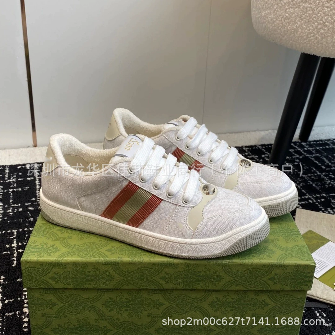 Высокие версии G Главная вышитая буква грязные туфли из кожи грязные туфли ранней весной 2025 года модные туфли на шнуровке с толстой подошвой женские туфли