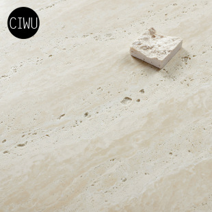 Rome high-grade yellow and white cave stone tile hotel living room marble background wall villa yard exterior wall tile floor tile