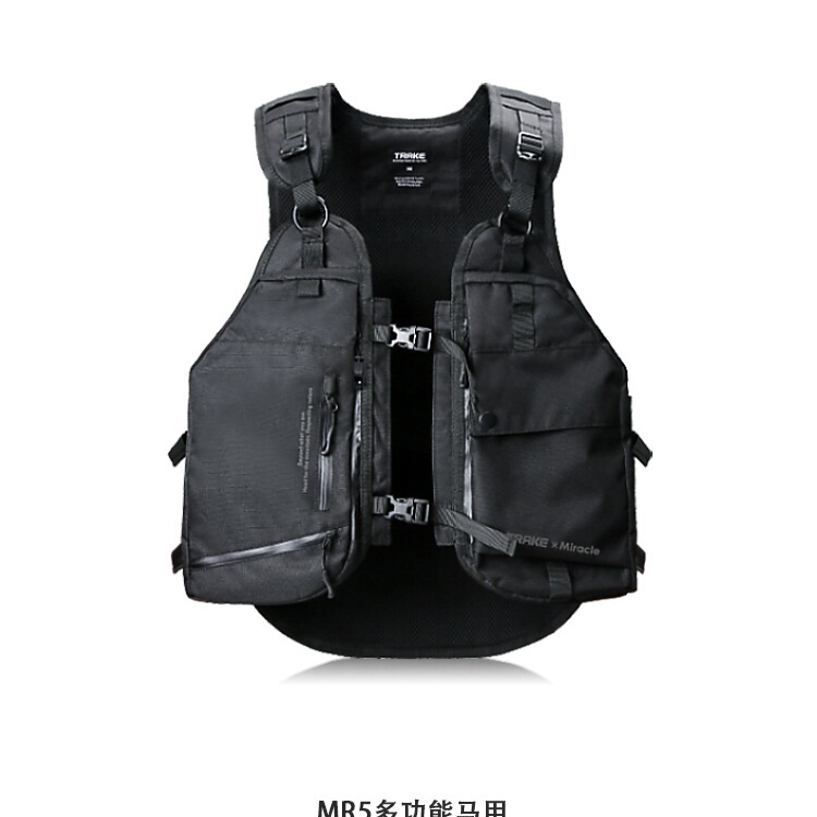 Snowboarding Vest Outer Vest Bag Men's and Women's Waterproof Backpack Double Board Multi-Functional Wild Snow Vest