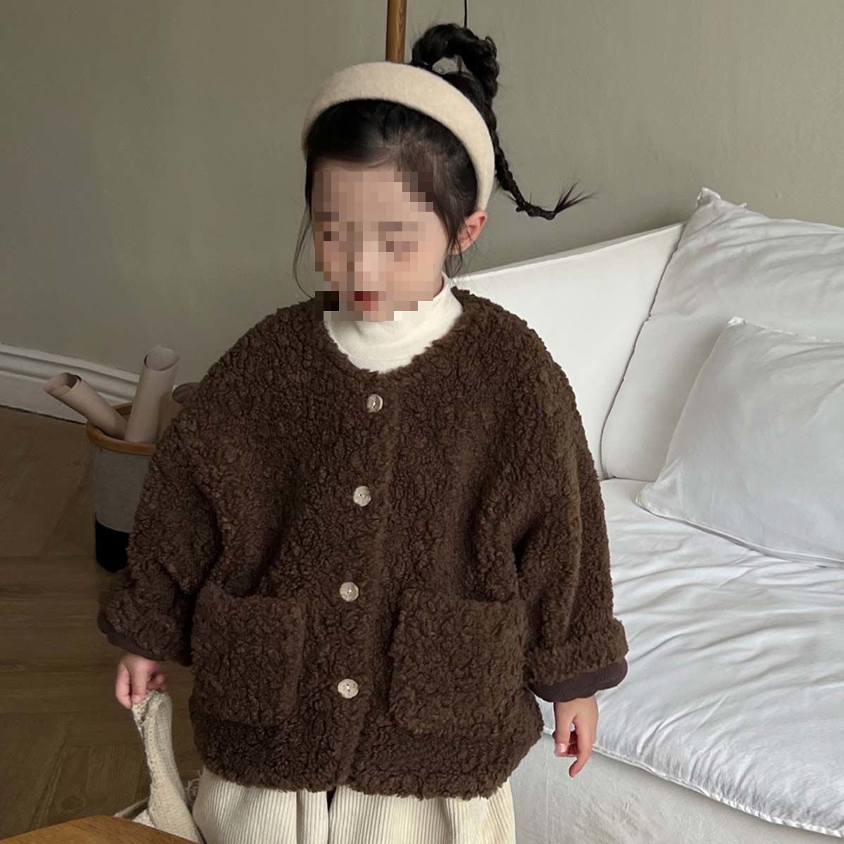 한국 아동복 어린이 기모 두꺼운 코트 겨울 소녀 원피스 벨벳 양면 벨벳 옷 소년 따뜻한면 패딩 재킷