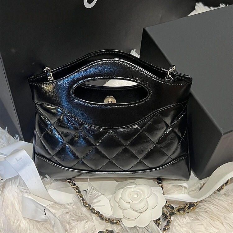 原厂皮油蜡羊皮24s小香风31bag nano单肩斜挎链条包mini手提包包|undefined