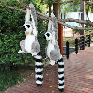 Factory Direct Sales of Overseas Plush Toys, Lemur Dolls, Plush Toys, Realistic Fox Dolls, Monkey Dolls, Holiday Gifts for Children