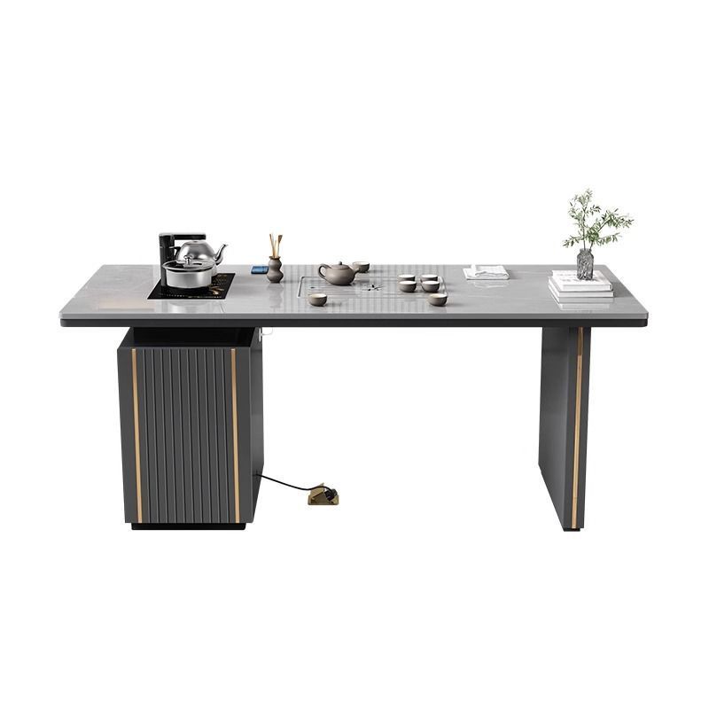 Mesa de té de estilo italiano de lujo incorporada simple y moderna mesa de té de oficina en el hogar balcón pequeña mesa de té de agua hirviendo