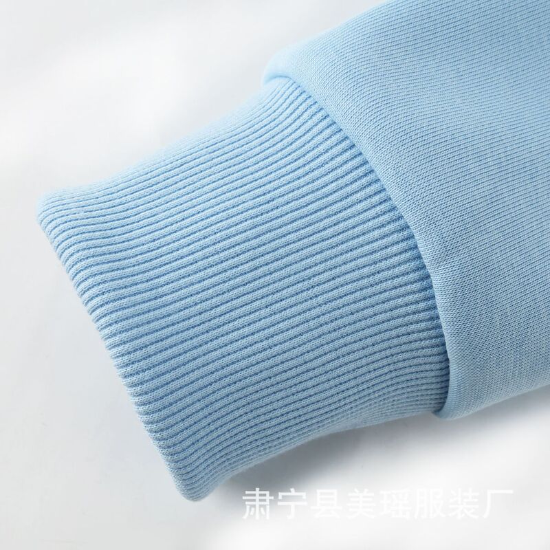 重磅华棉拼接撞色插肩袖连帽卫衣男女情侣连帽长袖休闲外套帽衫|undefined