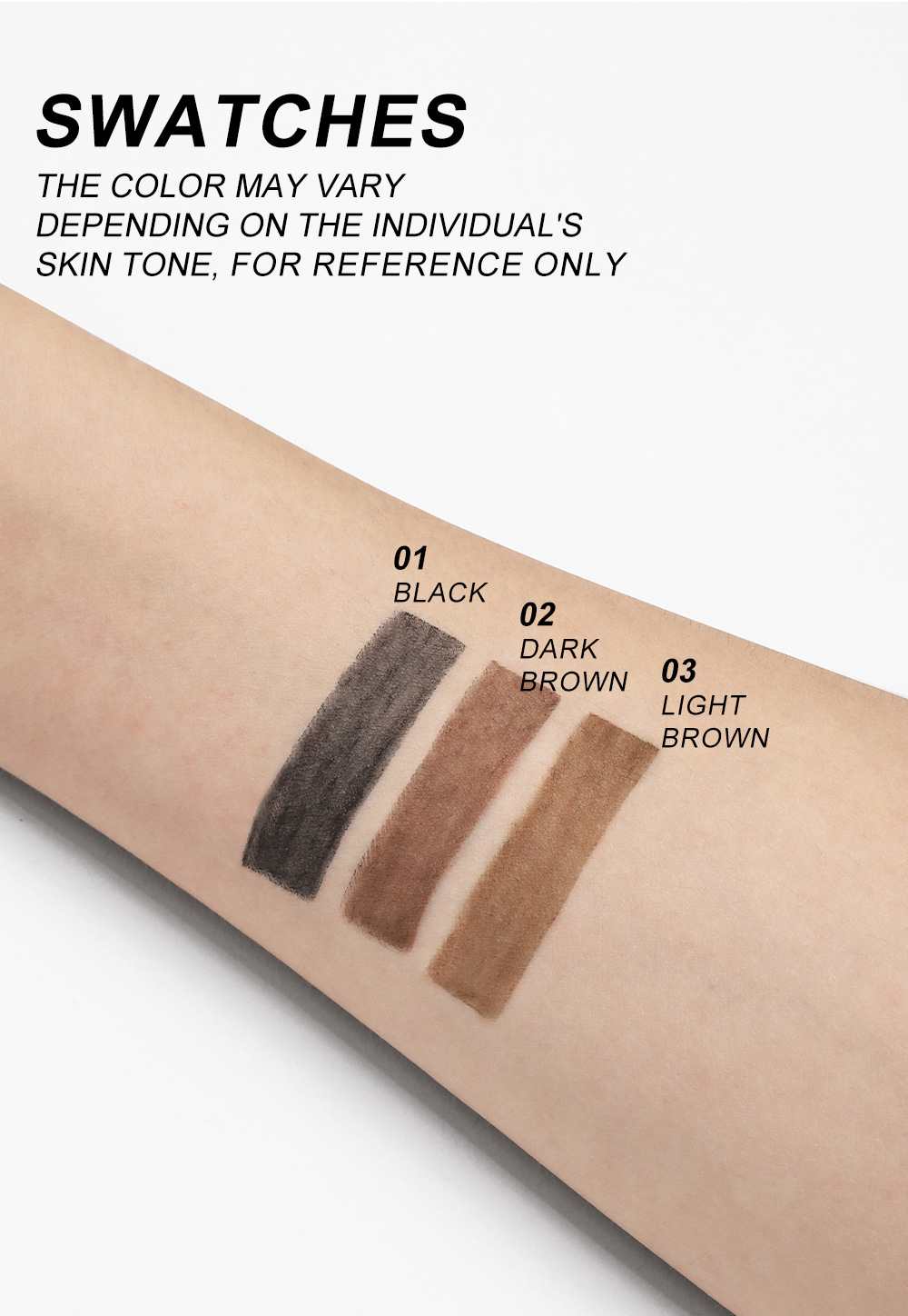 YOUNG VISION's foggy three-in-one eyebrow pencil is not prone to smudging. It features a fine and soft brush and eyebrow blade undefined