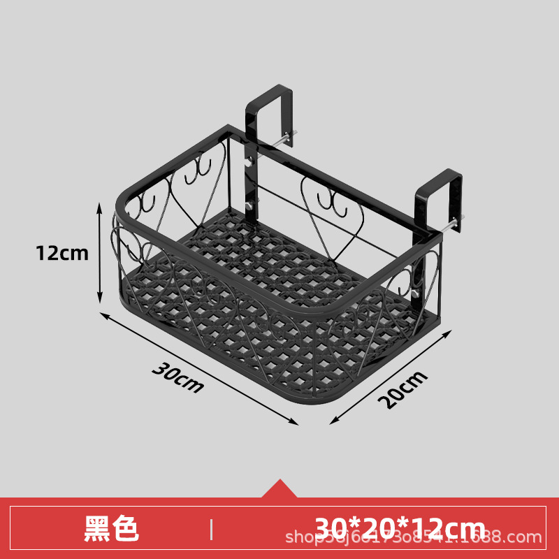 吊り下げフラワースタンド、バルコニーフラワースタンド、植木鉢プラントスタンド、多肉植物収納ラック、窓枠手すり、鉄製ガードレールハンガー