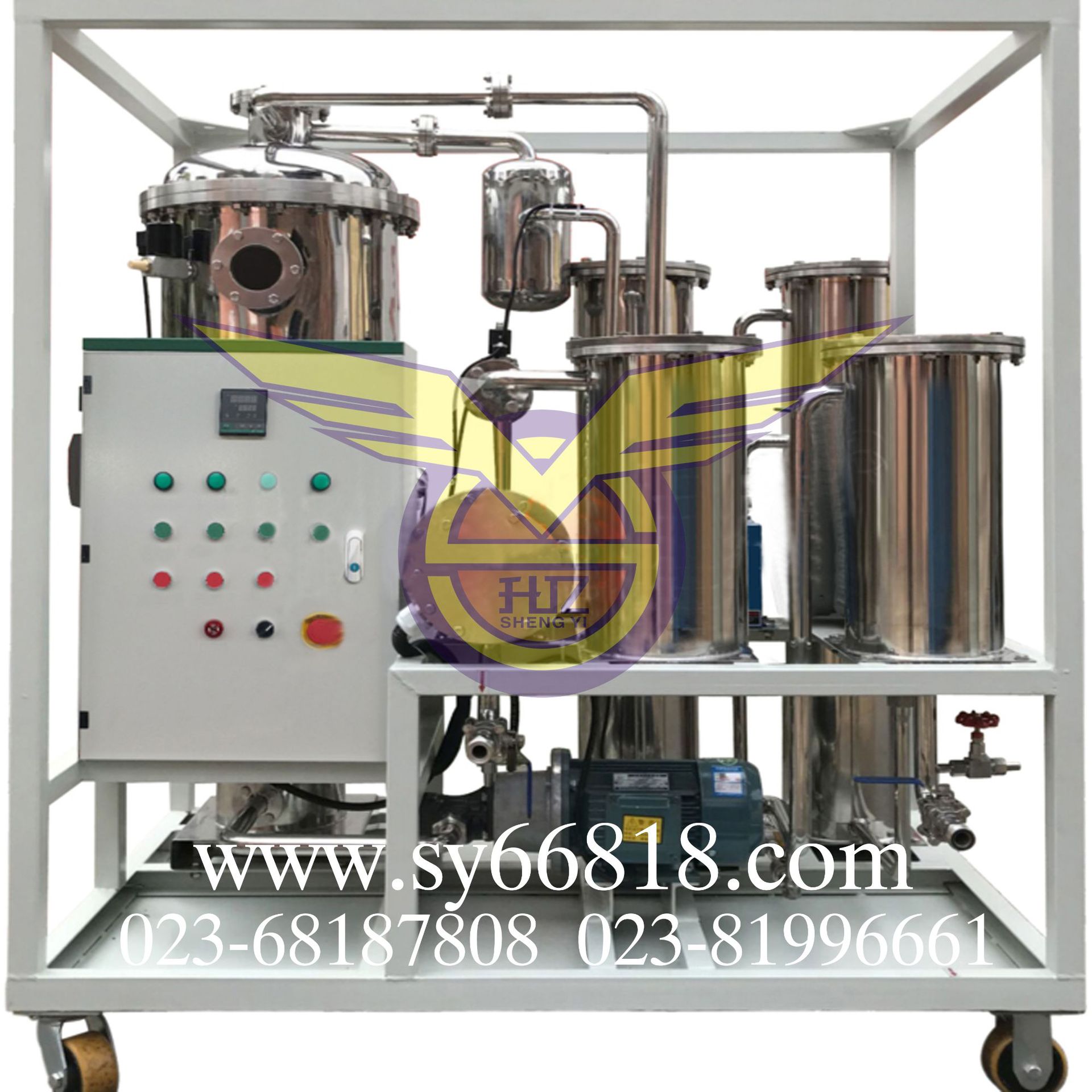 EH油专用过滤设备 抗燃油滤油机  不锈钢油过滤设备 净油机