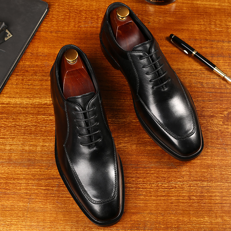 Business British all match vintage leather shoes man_voghion.com