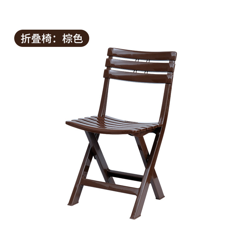 접이식 의자-다크 브라운