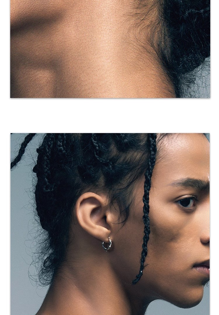 Holiday, Daily, Party Occasion Copper Material Flower Pattern 1 Pair Hip-Hop Cool Style Flower Copper Men's Unisex Earrings Ear Studs
