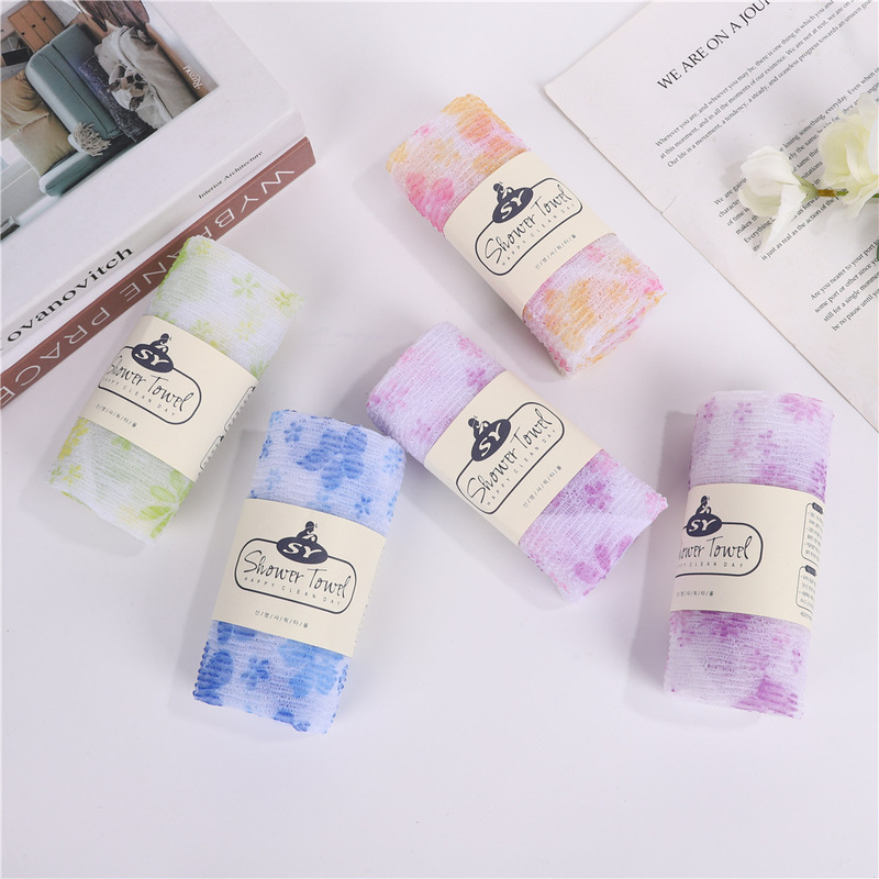 South Korea sauna towel bath towel, five-color printing pull back towel, household bath towel, supermarket bath supplies wholesale