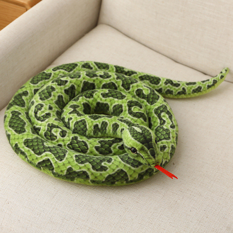 Amazon Cross-border Plush Funny Cartoon Snake Plush Toy New Simulation Animal Large Snake Doll Amazon Cross-border Plush Funny Cartoon Snake Plush Toy New Simulation Animal Large Snake Doll