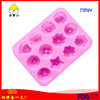 Both are more than 12 flowers and grass icing mold fondant cake silicone mold DIY chocolate mold kitchen baking easy to remove